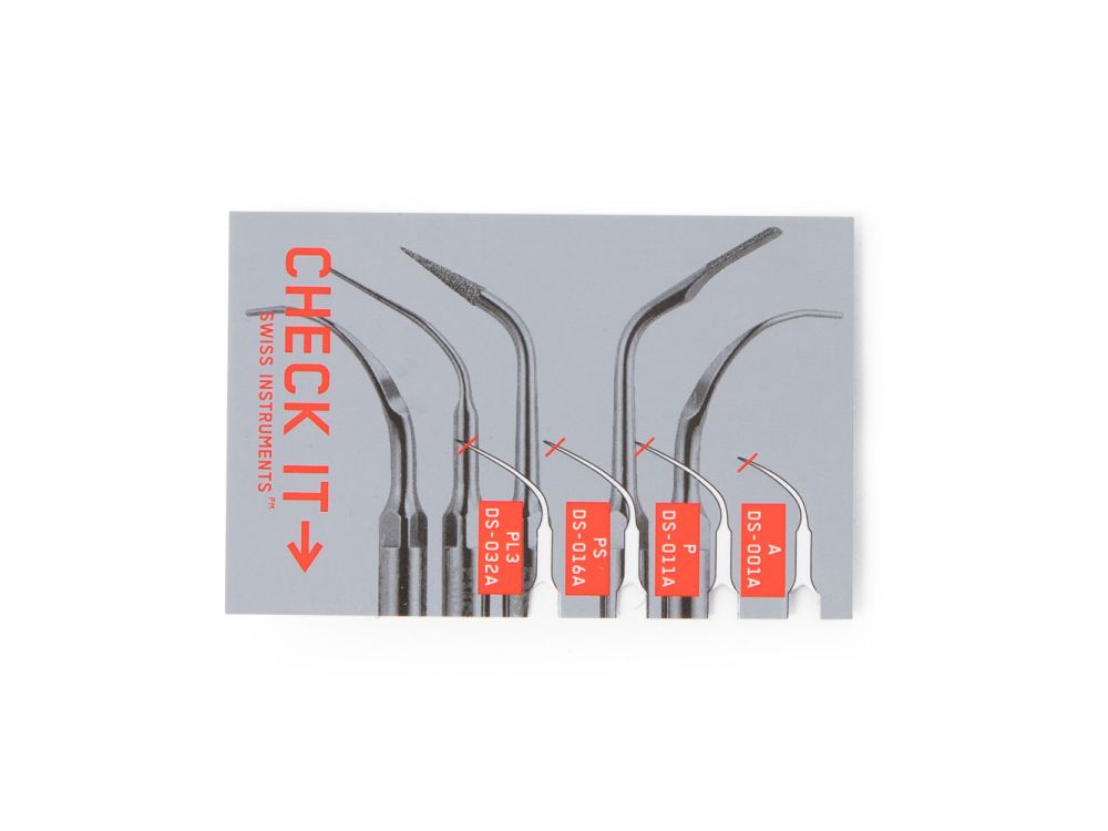 Piezon Scaler Tip Tester Card