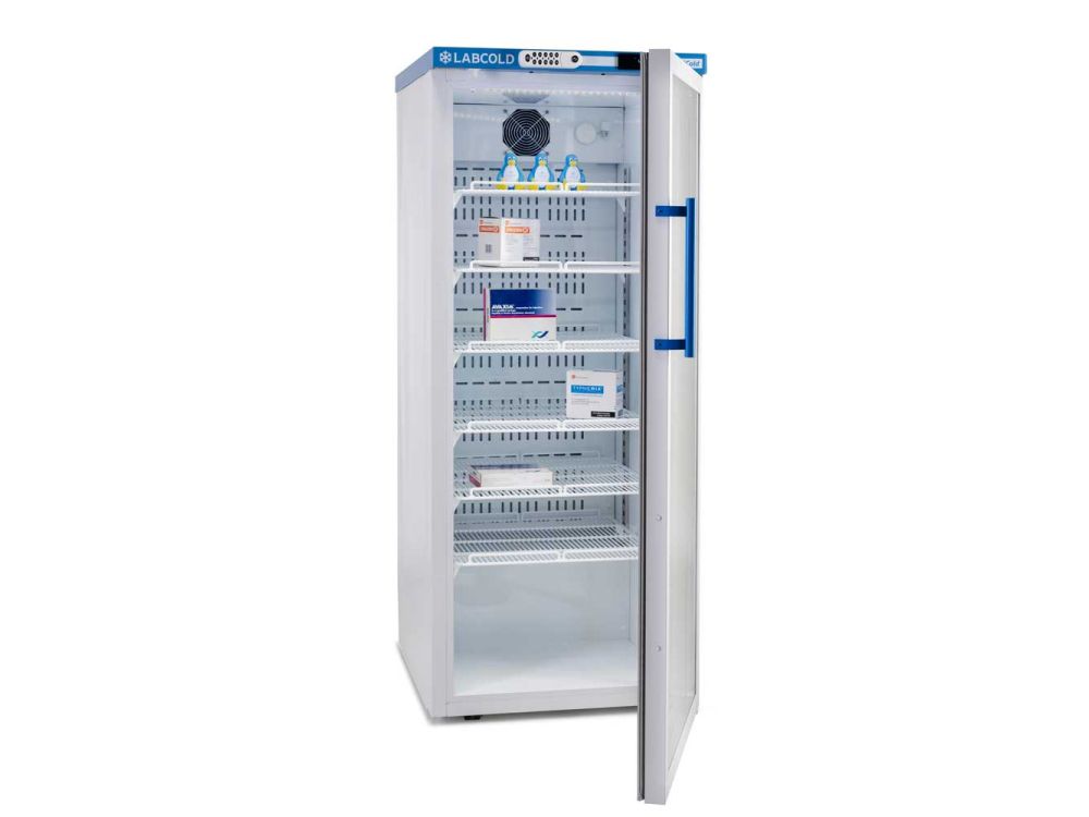 Labcold Pharmacy Glass Door Free Standing Refrigerator - 340L