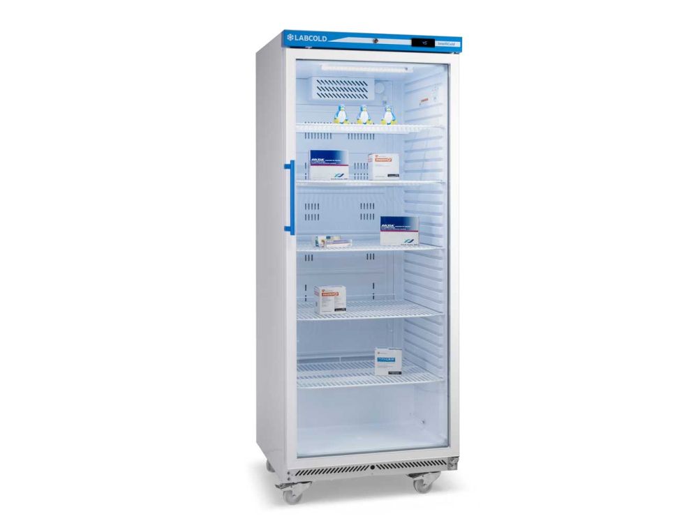 Labcold Pharmacy Glass Door Free Standing Refrigerator - 543L