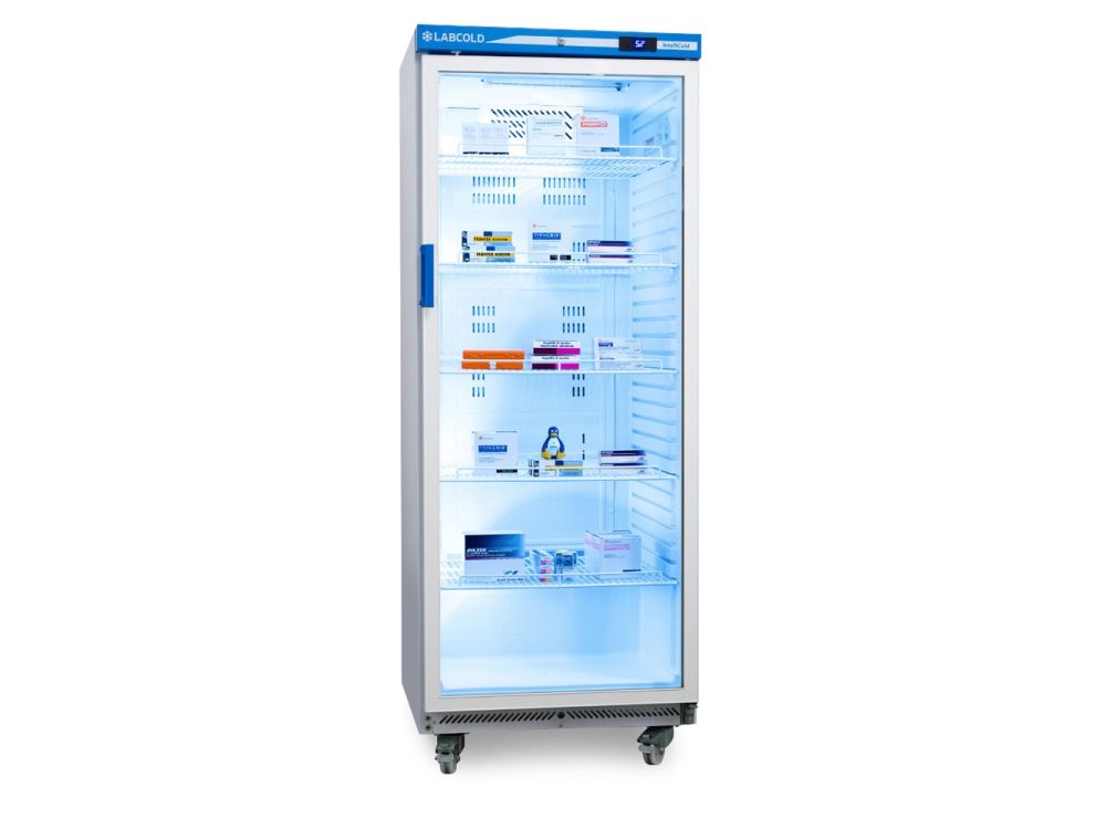 Labcold Pharmacy Glass Door Free Standing Refrigerator - 543L