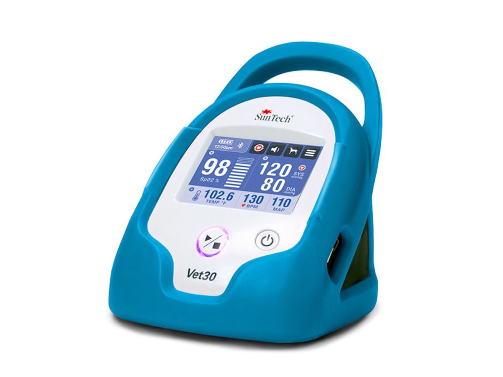 Suntech VET30 Continuous BP Monitor with Pulse Ox & Temperature Blue - Clearance