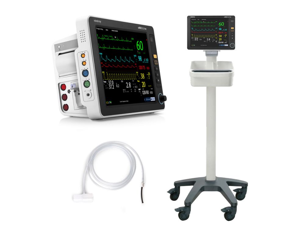 Mindray uMEC12 Multi-Parameter Monitor With Trolley & Exhaust Kit