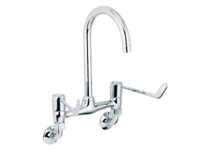 Surgeons Lever Wall Mounted Mixer Tap