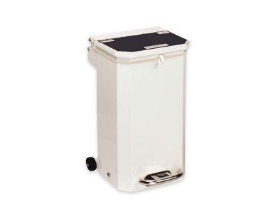 Hands Free Waste Bin Black Lid for Domestic Waste