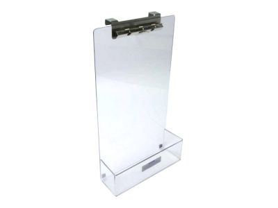Clip Board With Pill Tray For Glass Kennel Door