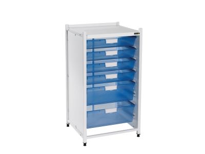 Vista Low Level Module with 4 Single/2 Double Depth Trays - Blue