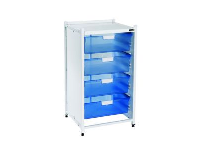 Vista Low Level Module with 4 Double Depth Trays - Blue