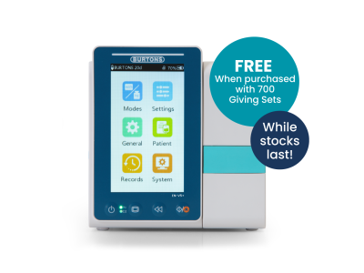 600 Giving Sets + Free Burtons EN-V5+ Infusion Pump
