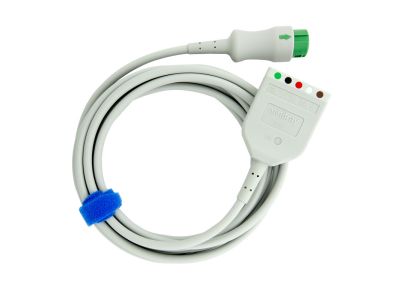 ECG Trunk Cable, 3/5 Lead, Clip, Adult / Paediatric 12 Pin 