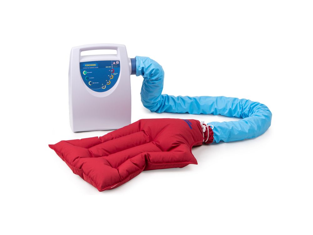 Cocoon Forced Air Warming System with 3 Reusable Warming Blankets