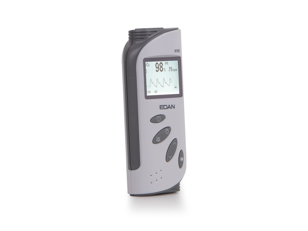 Edan VE-H100B Handheld Pulse Oximeter With Charger & Protective Cover