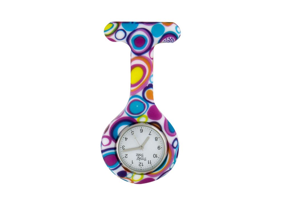 Patterned Silicone Gel Fob Watch