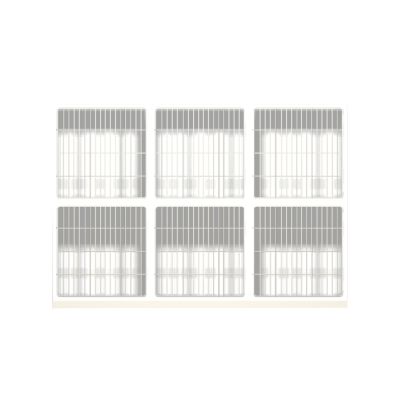 Burtons Quiet Time Polypropylene Cage Bank - ISFM - Gold - 6 x Short Stay Cats